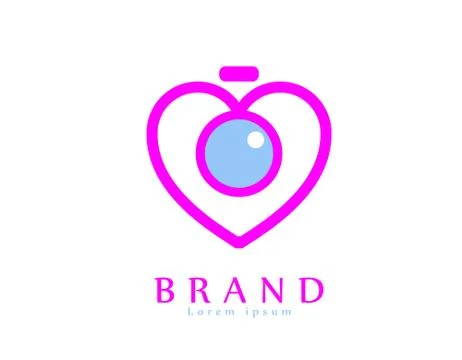 Love pics logo Stock Illustration