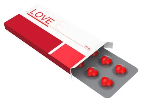 The love pills Illustrazione stock