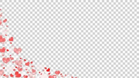 Love pink left frame  Stock Illustration