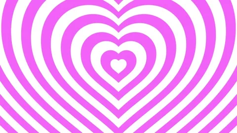 Love Pink Patterns background in pink and white colors with hearts on seamless Stock Footage 336562593