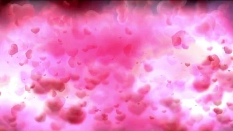 Love Pink Patterns background in pink and white colors with hearts on seamless Stock Footage 336563566