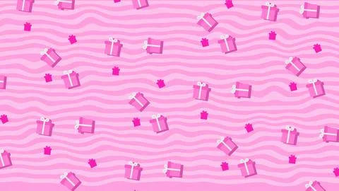 Love Pink Patterns Stock Illustration