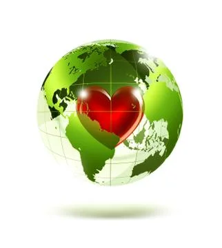 Love planet Stock Illustration