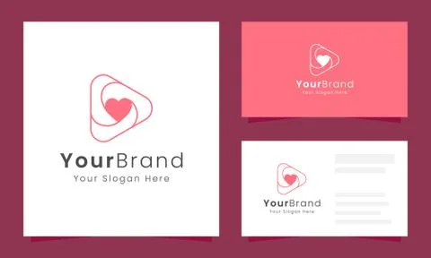 Love Play logo design concept Stock Illustration