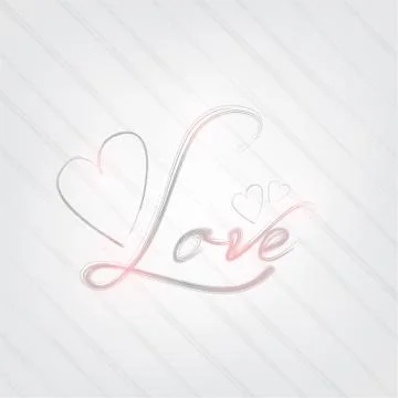 Love poster 스톡 일러스트