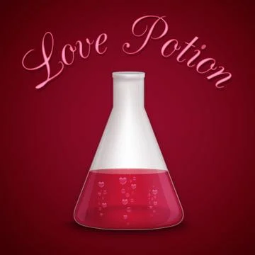 Love potion background Stock Illustration