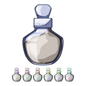 Love potion bottle cartoon vector graphic Stockillustratie