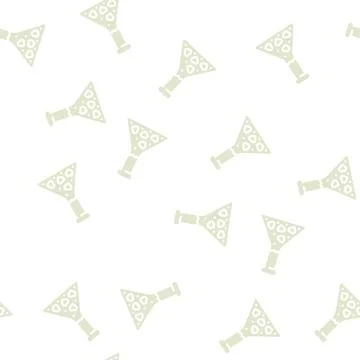 Love potion glyph vector seamless pattern isolated Stock Illustration