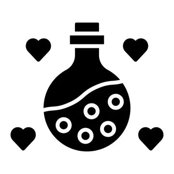 Love Potion Vector Icon Design Illustration Stock Illustration