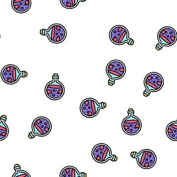 Love potion vector seamless pattern Stock Illustration