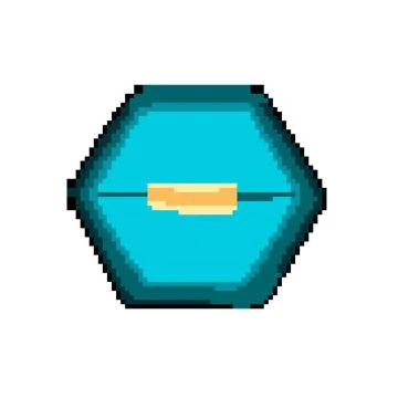 Love proposal ring box pixel art vector illustration Stock Illustration