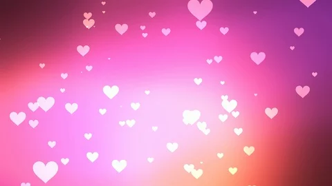 Love rain animation on gradient blur background Stock Footage 124945056