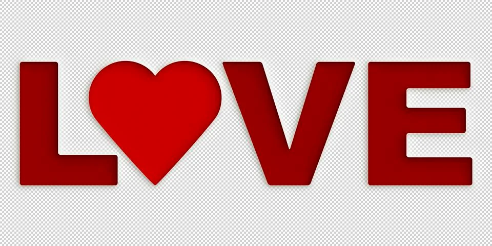 Love, red Ilustração Stock
