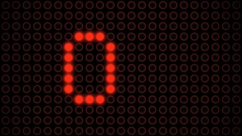 LOVE red led panel message Stock Footage 73244054