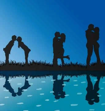 Love reflex Stock Illustration