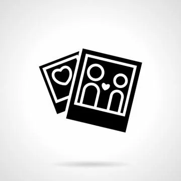 Love relationship concept black vector icon Stock Illustration