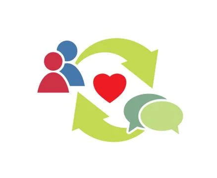 Love relationship vector Stock Illustration