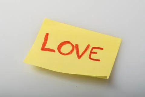 Love reminder leaflet Stock Photos