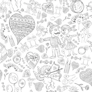 Love Romantic Stock Illustration