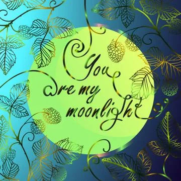 Love romantic quote Stock Illustration