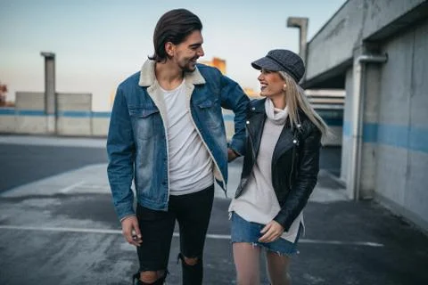 Love on the rooftop Stock Photos