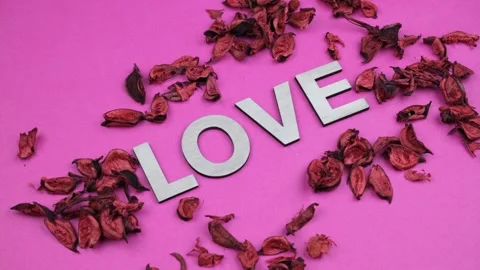 Love rose rotate Stock Footage 262570531