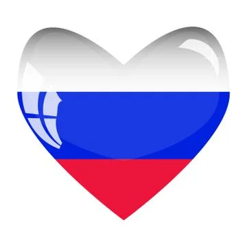 Love for Russia Stock Illustration