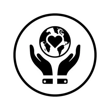 Love, Save the world icon. Stock Illustration