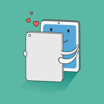 Love on screen Stock-Illustration