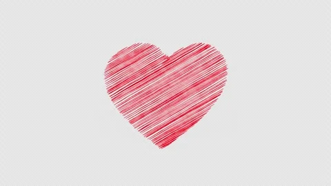 Love scribble animation video Video stock 330427880