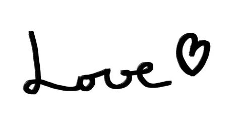 LOVE Scribble Doodle Hand Drawn Animation Stock Footage 101909287