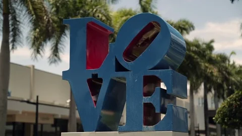 Love Sculpture Stock Footage 73648755
