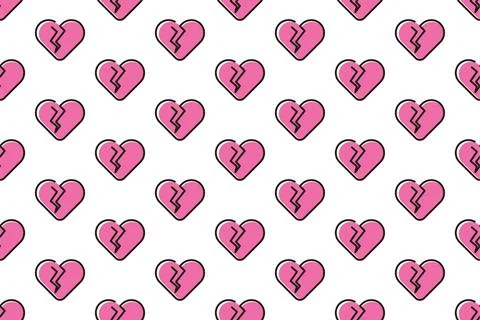 Love seamless pattern background template Stock Illustration