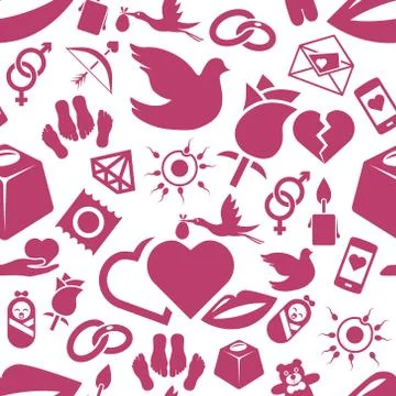 Love seamless pattern Stock-Illustration