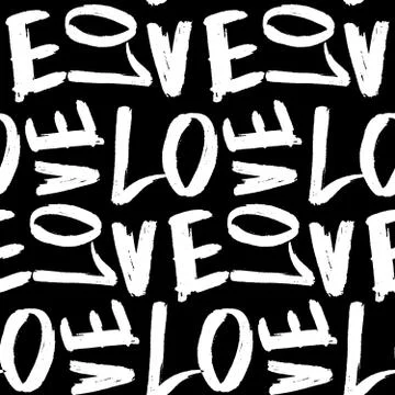 Love Seamless Pattern Stock Illustration