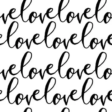 Love Seamless Pattern Stock Illustration