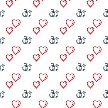Love seamless pattern. Lovers pattern. Love pattern. Heart pattern Illustrazione stock