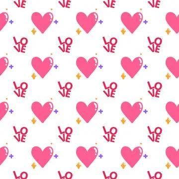 Love seamless pattern. Lovers pattern. Love pattern. Heart pattern Illustrazione stock