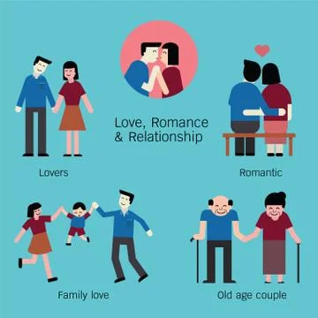 Love set Stock Illustration