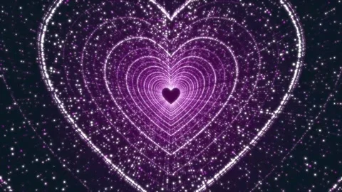 Love shape Particle Background video animation Stock Footage 330419591