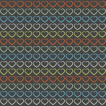 Love Shape Pattern Background Stock Illustration