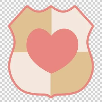 Love shield 1 Stock Illustration