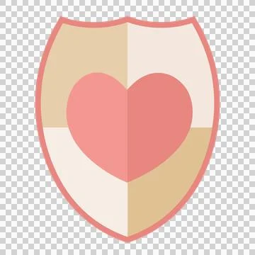 Love shield 5 Ilustração Stock