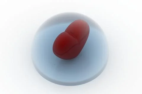 Love sign in the bubble Free Stock Illustration