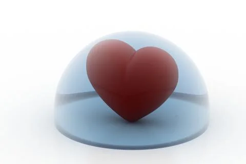 Love sign in the bubble Free Stock Illustration
