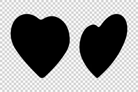 Love silhouette icon vector flat design Stock Illustration