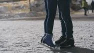 Love At Skating Rink Stock Footage