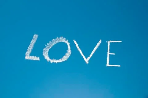 Love in the Sky Stock Illustration