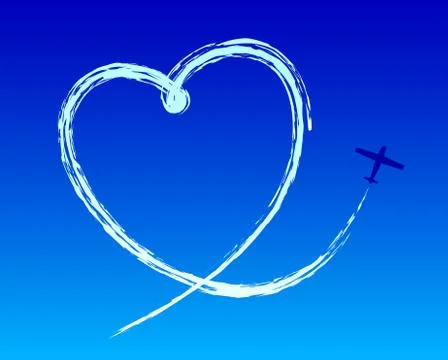 Love to the sky Stock Illustration