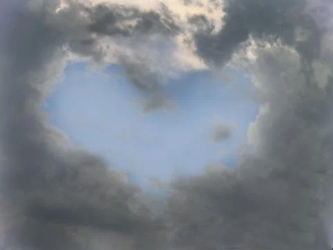 Love in the sky Stockfoto's